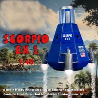 It's About Time/Gilligan's Island Scorpio E-X-1 Space Capsule 1/48 Scale Model Kit