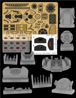 Star Trek Klingon Kronos One Main Bridge Detail Set for 1/350 Scale Polar Lights Model Kit Photoetch, Resin, Print and Foil