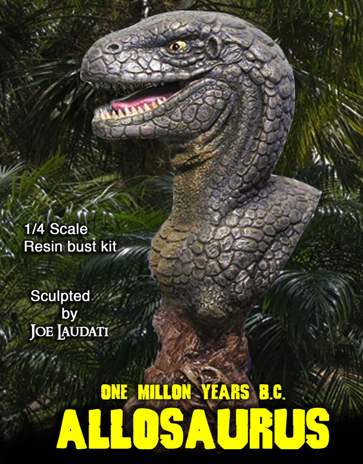 one million years b c allosaurus 1 4 resin bust model christmas assembly themes