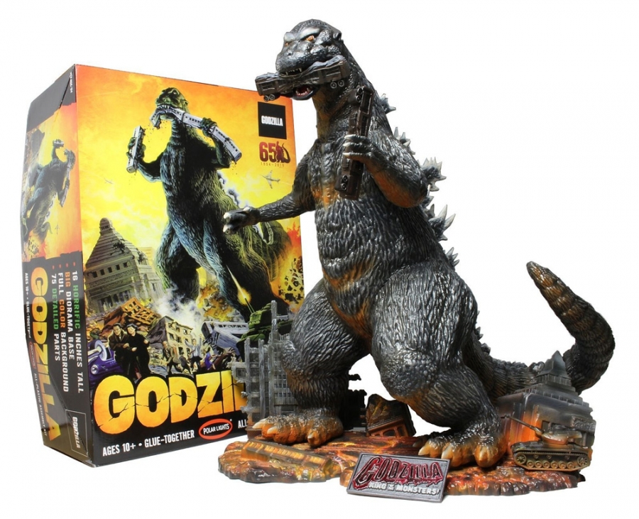 Godzilla 1954 1/144 Scale 16" Tall Model Kit by Polar Lights - Click Image to Close