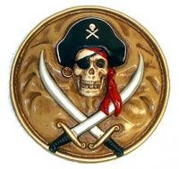 Pirate Plaque Unpainted Resin Model Kit