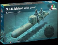 Italian Navy S.L.C. Maiale Human Torpedo with Crew Figures 1/35 Scale Model Kit