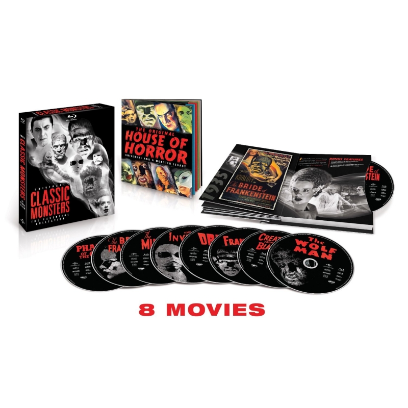 Universal Classic Monsters: Essential Collection Blu-Ray - Click Image to Close