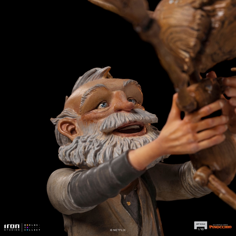 Geppetto & Pinocchio 1/10 Scale Statue by Iron Studios - Click Image to Close