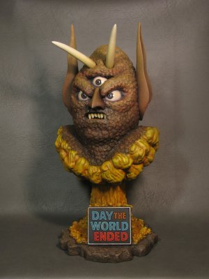 Day The World Ended Three Eyed Mutant 18 inch 1/2 Scale Bust Painted Display