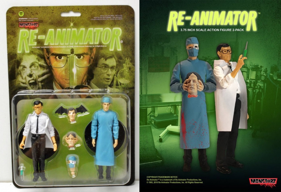 Re-Animator Dr. Herbert West and Dr. Carl Hill 3.75" Scale Figure Set - Click Image to Close