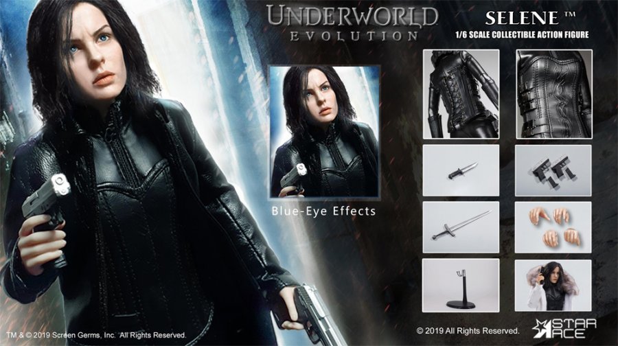 Underworld Evolution Selene 2.0 1/6 Scale Figure by Star Ace (Blue Eyes) - Click Image to Close
