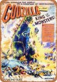 Godzilla King Of The Monsters 1956 Movie Poster Metal Sign 9" x 12"