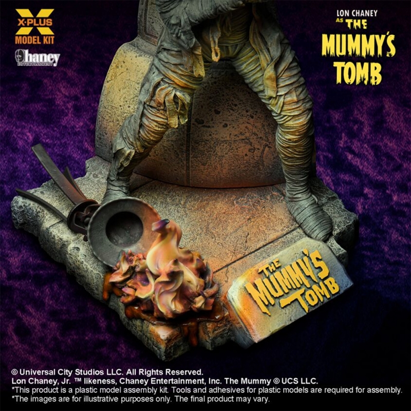 Mummy The Mummy's Tomb 1/8 Scale Model Kit by X-Plus Lon Chaney Universal Monsters - Click Image to Close