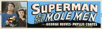 Superman and the Mole Men (1951) 36" x 10" Theater Banner Poster