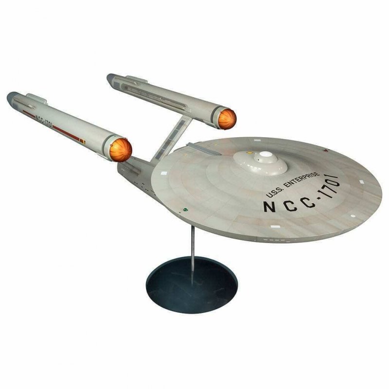 Star Trek TOS USS Enterprise NCC-1701 1/350 Scale Pre-Built Replica LIMITED EDITION by Polar Lights - Click Image to Close