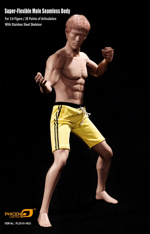 Male Body Seamless 1/6 Scale Body Super Flexible Asia Version by Phicen - Click Image to Close