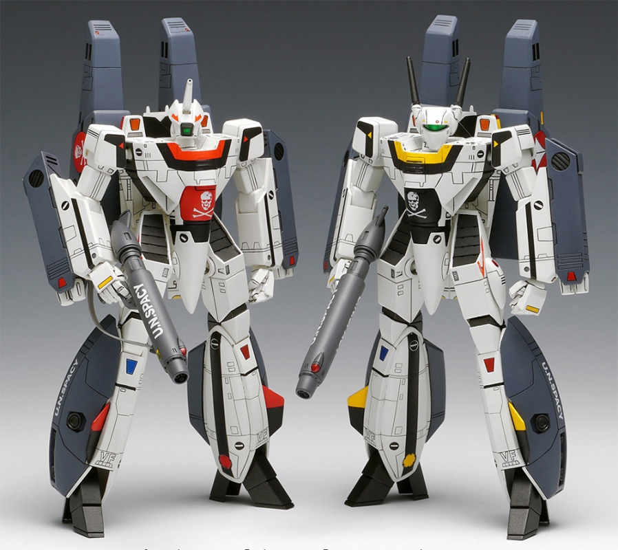 Macross Robotech VF-1S/A Super Valkyrie 1/100 Scale Model Kit by Wave (Battroid Mode) - Click Image to Close