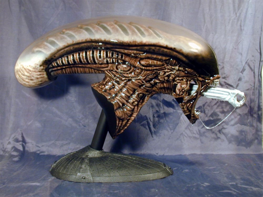 Alien 3 Warrior Life Size Head Replica Model Hobby Kit - Click Image to Close