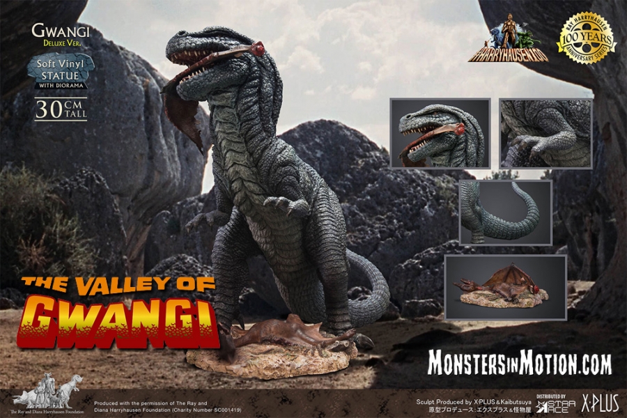 Valley of Gwangi, The Gwangi 12" Deluxe Version Vinyl Figure by X-Plus Ray Harryhausen - Click Image to Close