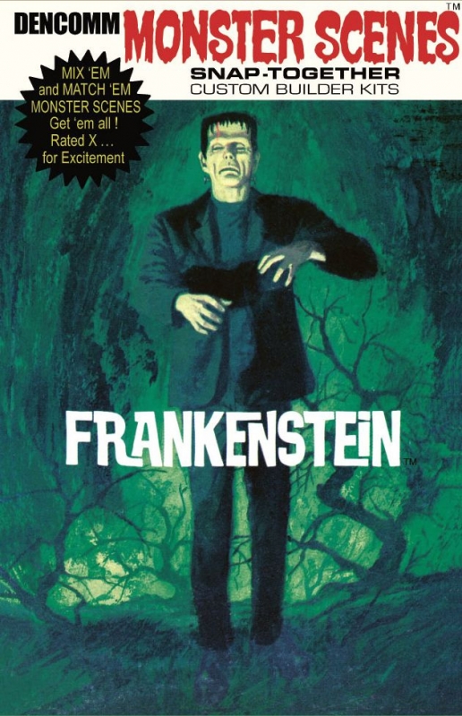 Monster Scenes Frankenstein Model Kit 55th Anniversary Limited Edition Re-Issue #633 - Click Image to Close