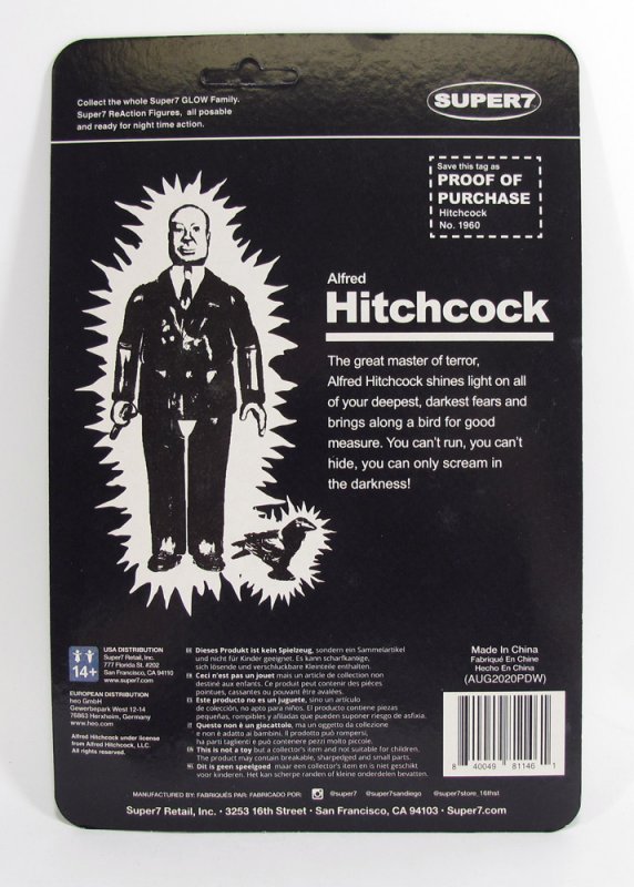 Alfred Hitchcock Remco Tribute Halloween Series 3.75" ReAction Figure - Click Image to Close