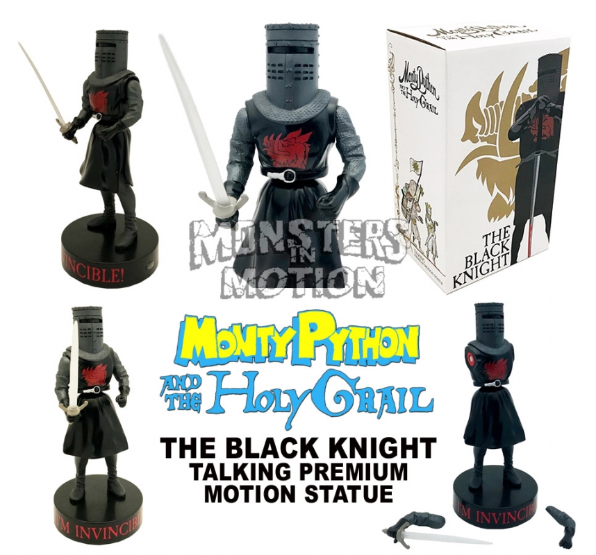 Monty Python Black Knight Talking Premium Motion Statue - Click Image to Close