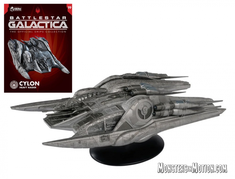Battlestar Galactica Collection Heavy Cylon Raider Ship XL Diecast Vehicle - Click Image to Close