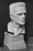 Karloff 18 Inch 1/2 Scale Big Head Bust Model Kit Jeff Yagher