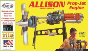 Allison Turbo Prop Engine Revell Re-Issue Model Kit by Atlantis