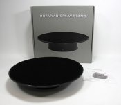 Rotary Display Stand 12" Black Flocked/Felt Top 2 Speed