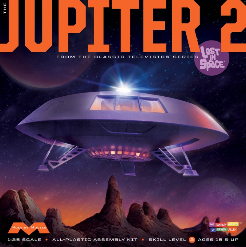 Lost In Space Jupiter 2 II 1/35 Scale 18 Inch Plastic Model Kit by Moebius - Click Image to Close
