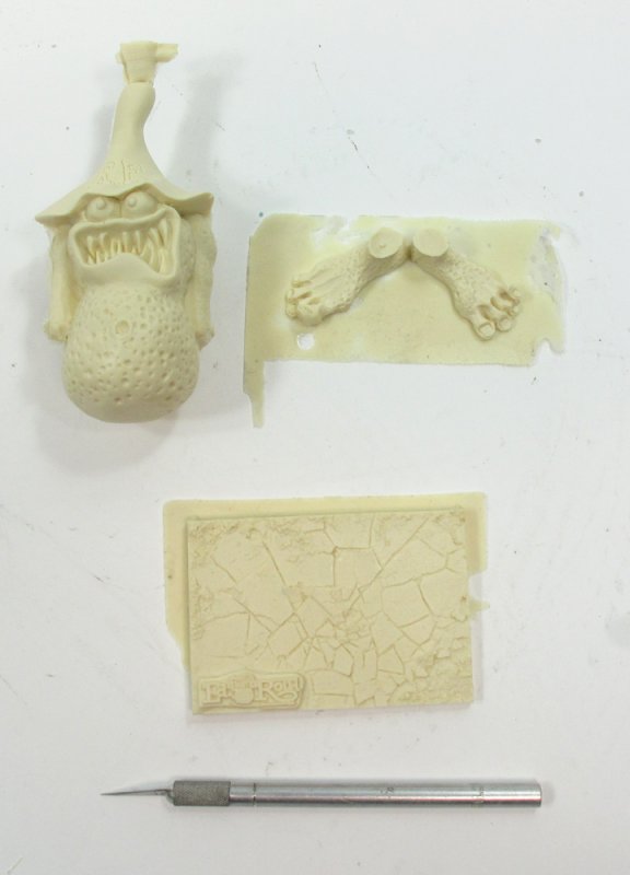 Rat Fink Finky with Meat Cleaver Resin Model Kit - Click Image to Close