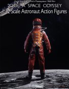 2001: A Space Odyssey Dave Bowman Red Astronaut Spacesuit 1/12 Scale Figure (6" Executive Collection)