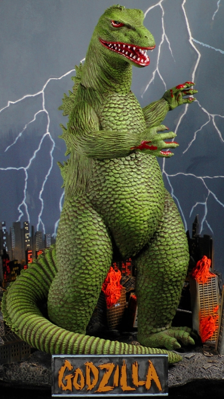 Aurora Bama Box Art Tribute Godzilla Model Kit - Click Image to Close
