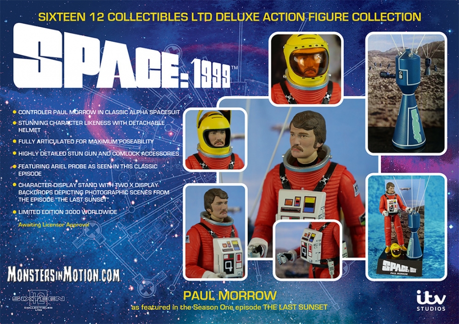 Space 1999 Paul Morrow Limited Edition Deluxe 6 Inch Figure by Sixteen 12 - Click Image to Close