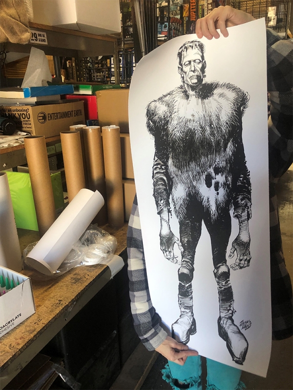 Famous Monsters Frankenstein 1962 Poster (14 X 36) - Click Image to Close