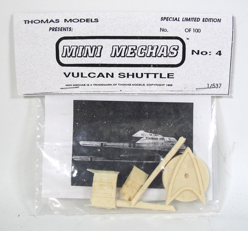 Star Trek TMP Vulcan Shuttle 1/537 Scale Model Kit - Click Image to Close