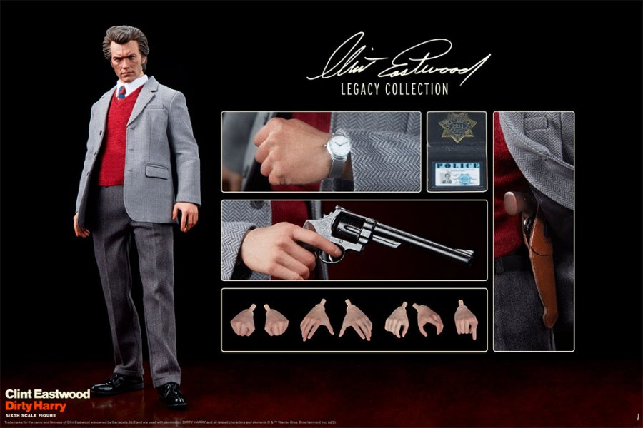 Dirty Harry Clint Eastwood 1/6 Scale Figure by Sideshow - Click Image to Close