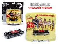 James Bond 007 Dr. No 1957 Chevy 1/64 Scale Replica with Tin Diorama