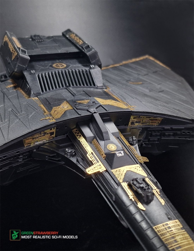 Star Trek Klingon Kronos One Photoetch Exterior Detail Set for 1/35 Polar Lights Model Kit - Click Image to Close