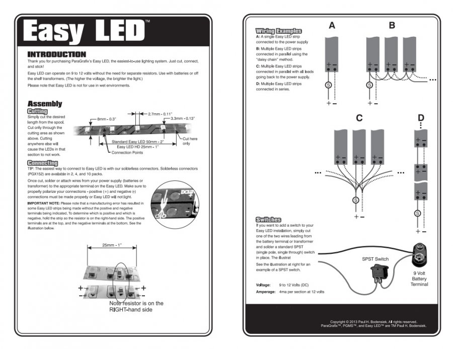 Easy LED HD Lights 12 Inches (30cm) 36 Lights in COOL WHITE - Click Image to Close