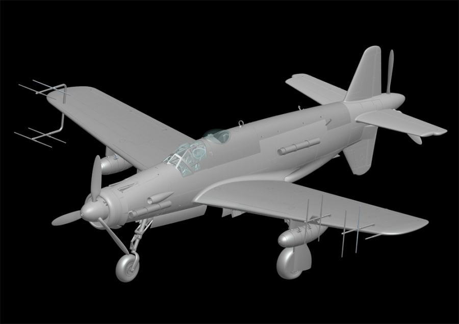 Dornier Do 335 B-6 Night Fighter Aircraft 1/32 Scale Model Kit by HK - Click Image to Close