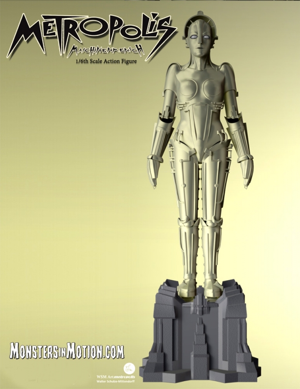 Metropolis Maria Maschinenmensch Robot 1/6 Scale Metal Alloy Figure - Click Image to Close