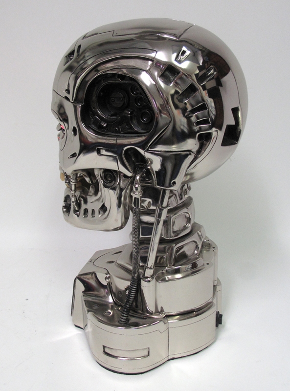 Terminator 2 Judgement Day Endoskeleton Endoskull Head T-800 Prop Replica by Hollywood Collector's Gallery - Click Image to Close