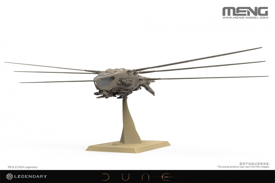 Dune 2021 Harkonnen Ornithopter 1/72 Scale Model Kit by Meng - Click Image to Close