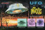Invaders Flying Saucer U.F.O. 1/72 Scale Model Kit Deluxe Aurora Atlantis Re-Issue with Clear Lights and Dome ORIGINAL BOX