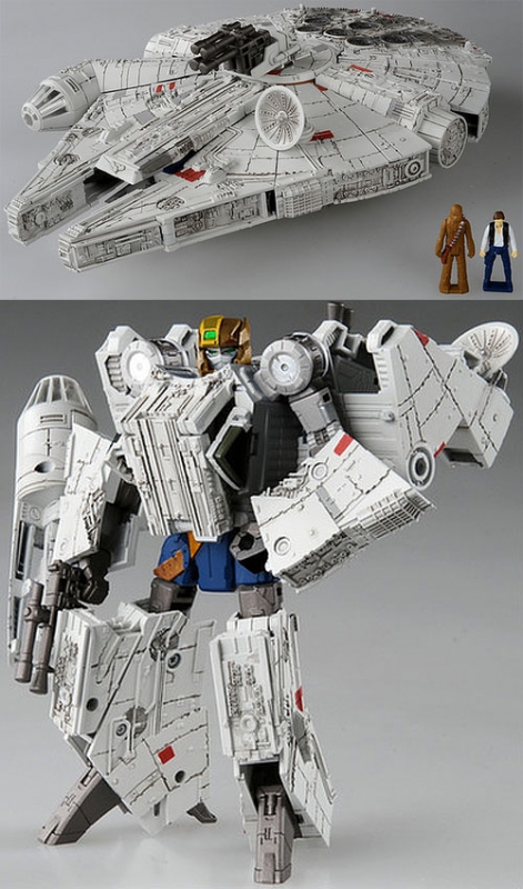 Star Wars Transformers Millennium Falcon by Takara Tomy - Click Image to Close