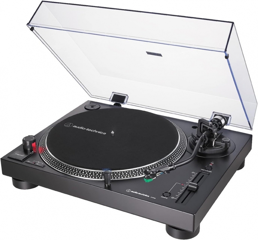Audio Technica AT-LP120XBT-USB-BK Bluetooth Wireless USB Turntable - Direct Drive - Manual (Black) - Click Image to Close
