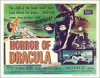 Horror of Dracula 1958 Half Sheet Poster Reproduction