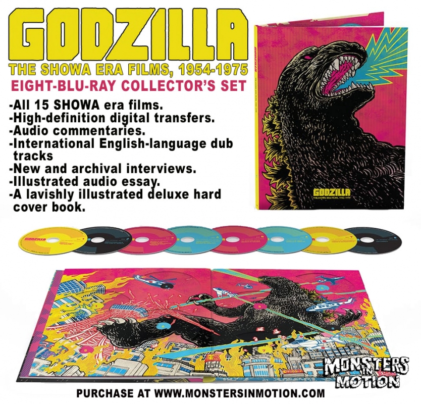 Godzilla The Showa Era 15 Films Special Edition Collector's Set 8 Blu-Ray Criterion Collection - Click Image to Close