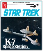 Star Trek K-7 Space Station 1976 1/7600 Scale Reissue Model Kit by AMT