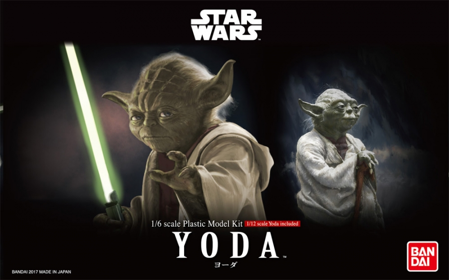 Star Wars Yoda 1/6 and 1/12 Scale Model Kit by Bandai - Click Image to Close