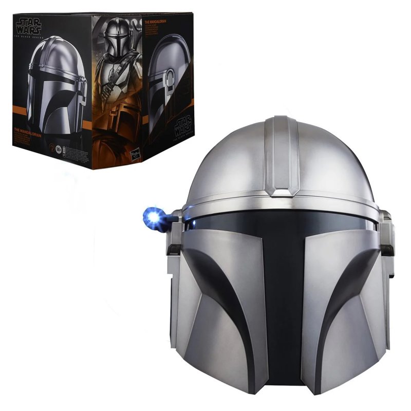 Star Wars The Black Series The Mandalorian Premium Electronic Helmet Prop Replica - Click Image to Close