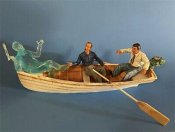 Invisible Man with Rowboat, Chick and Wilbur Aurora Monster Scenes Scale Resin Model Kit